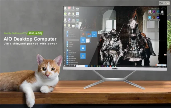 Gtx 1050 Desktop Big Screen 9th Gen Game 4K Gaming 27inch PC All in One Computers - Image 3
