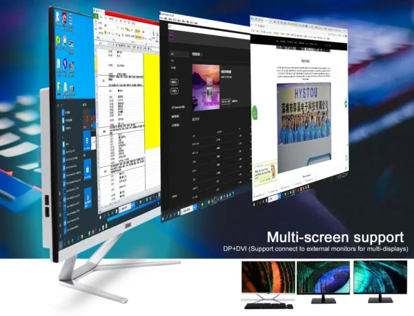Gtx 1050 Desktop Big Screen 9th Gen Game 4K Gaming 27inch PC All in One Computers - Image 2